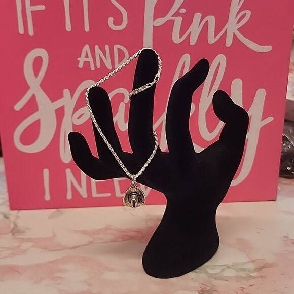 Cowboy Hat Diamond Cut Rope 8" Bracelet in 925 sterling silver NWT - Picture 2 of 6